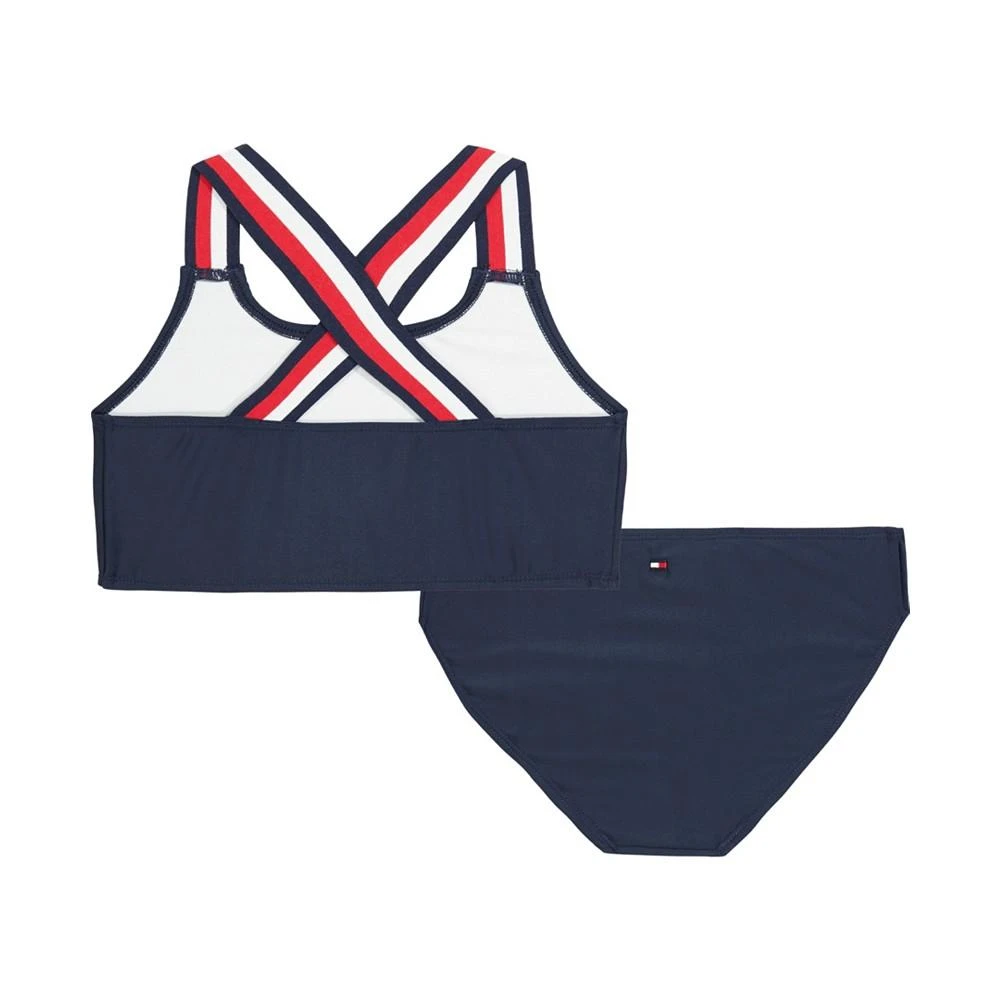 商品Tommy Hilfiger|Baby Girls Global Stripe Strap Bikini Top and Bottom Swimsuit, 2 Piece Set,价格¥57,第2张图片详细描述