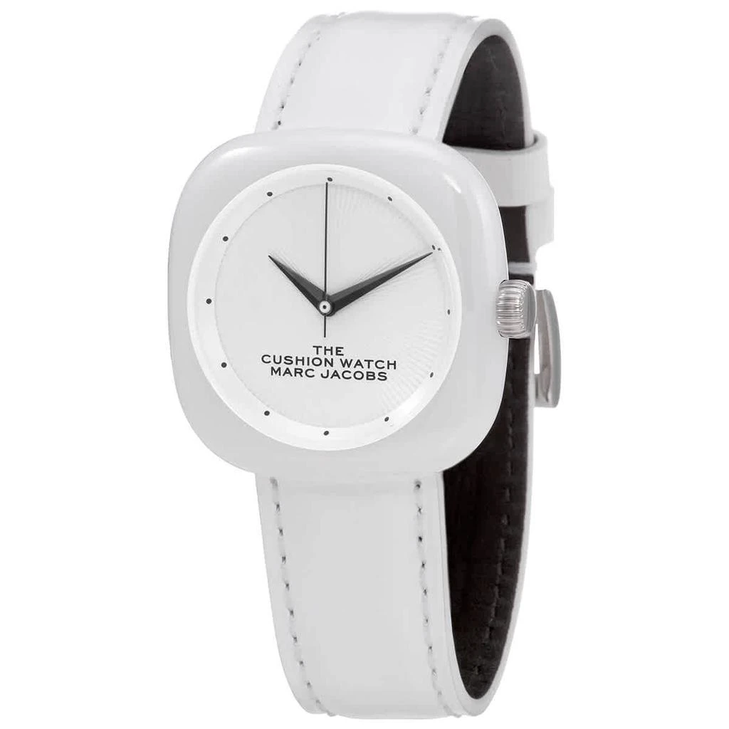 商品Marc Jacobs|Marc Jacobs The Cushion Quartz White Dial Ladies Watch MJ0120184709,价格¥894,第1张图片