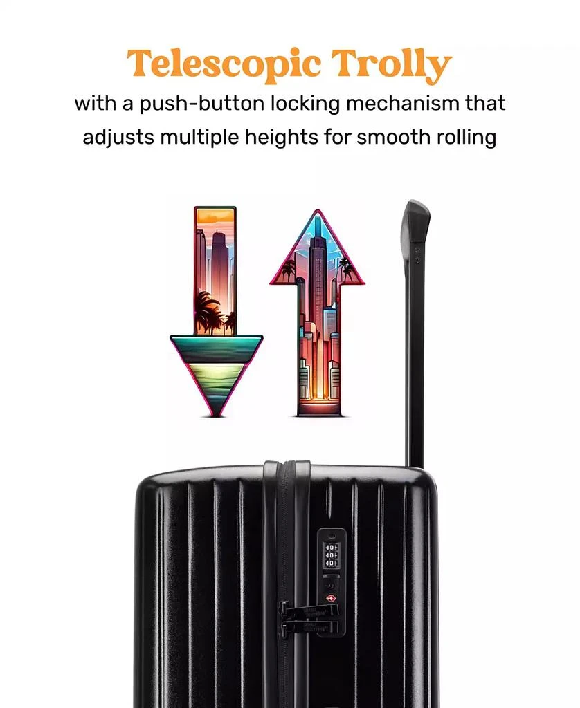Ocean 2 Piece Polycarbonate Spinner Luggage Set 商品