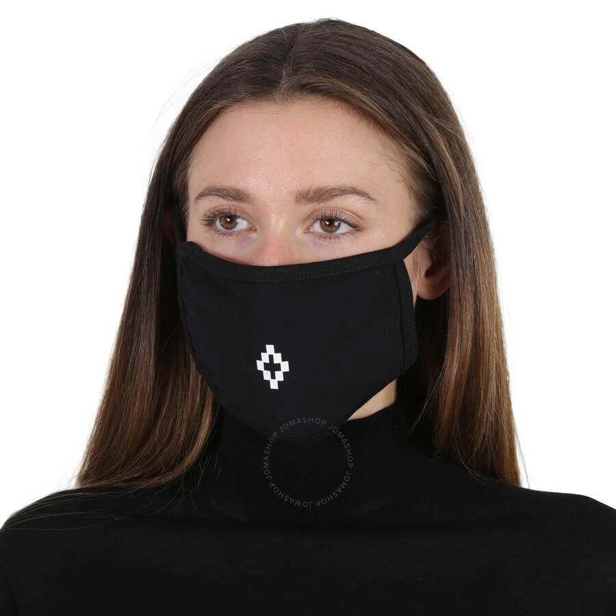 商品Marcelo Burlon|Cross Face Mask In Black/White,价格¥297,第2张图片详细描述