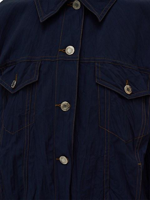 商品Helmut Lang|Crinkled Twill Trucker Jacket,价格¥911,第7张图片详细描述