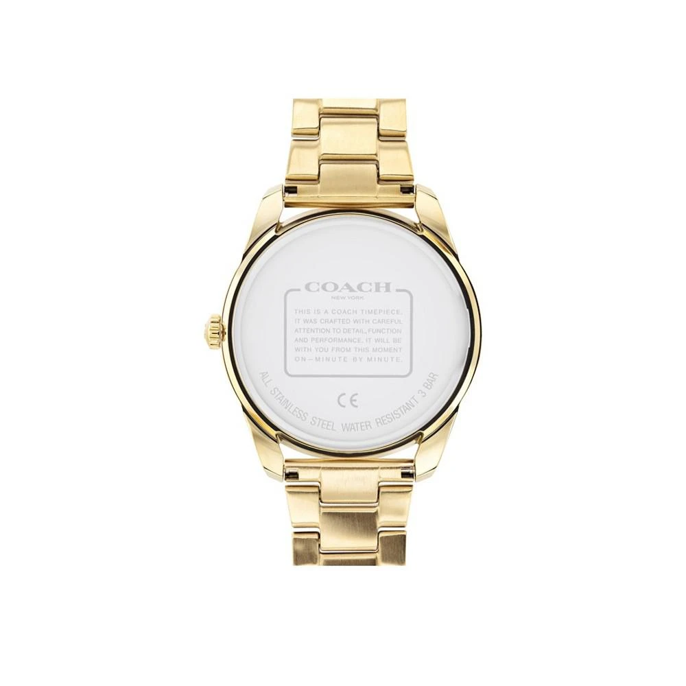 商品Coach|Women's Preston Rainbow Gold-Tone Bracelet Watch,价格¥2964,第4张图片详细描述