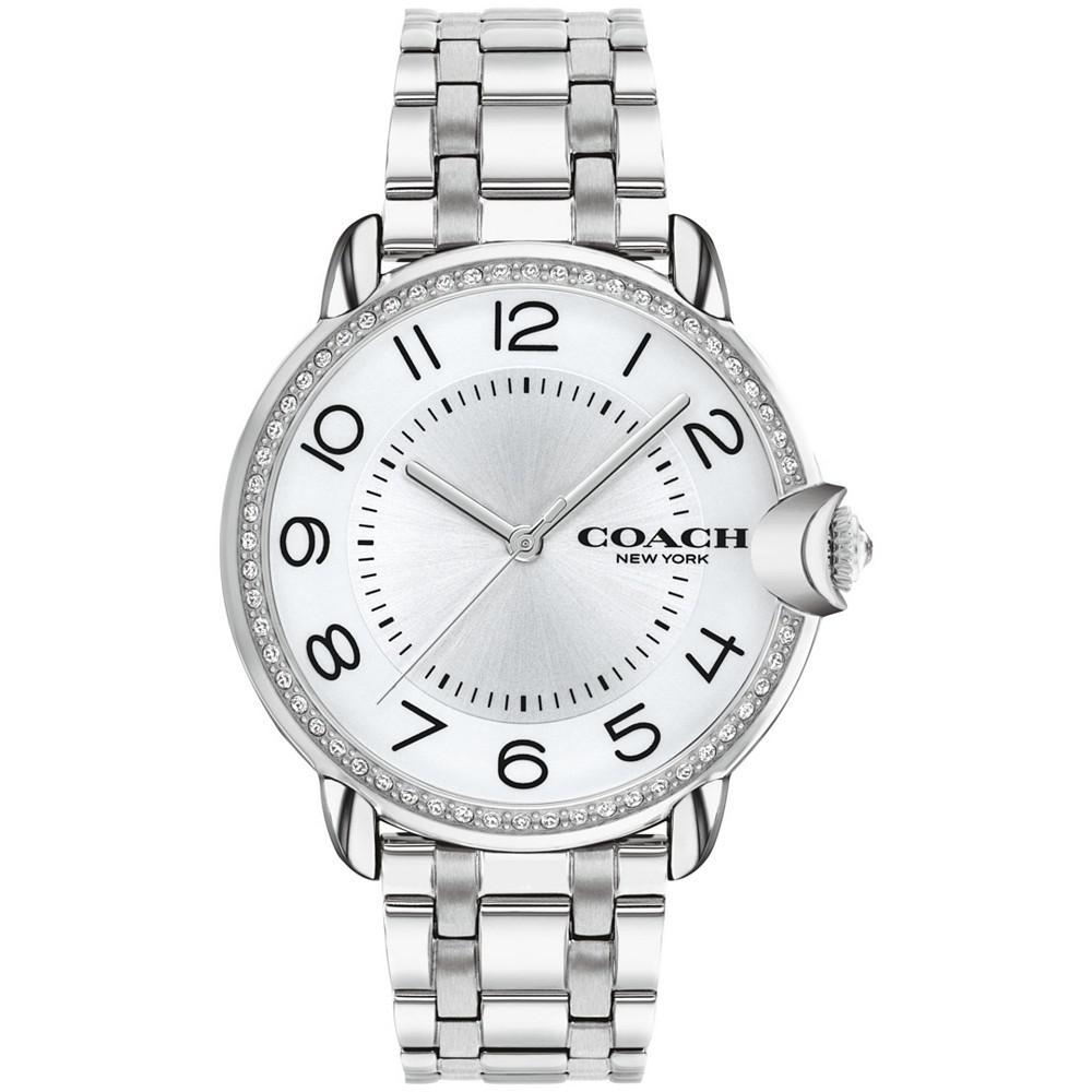 商品Coach|Women's Arden Silver-Tone Stainless Steel Bracelet Watch,价格¥1515,第1张图片