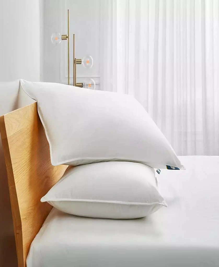 商品Serta|White Goose Feather & Down Fiber Back Sleeper 2-Pack Pillow, King,价格¥823,第2张图片详细描述