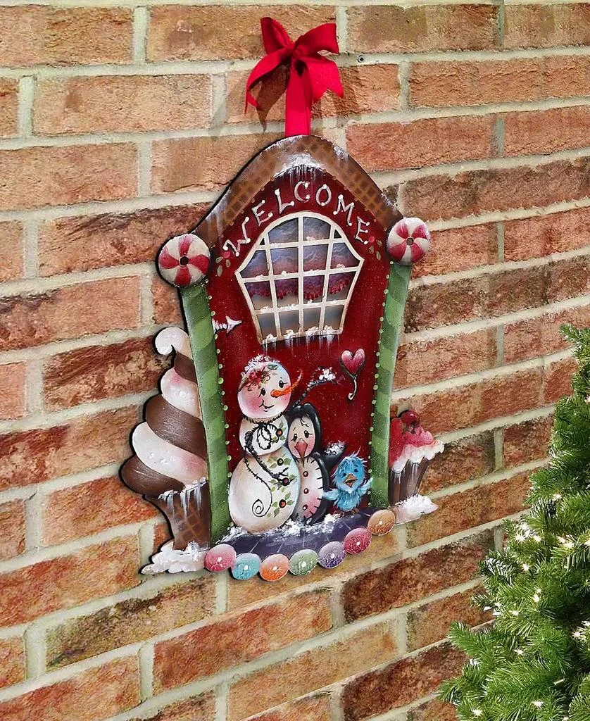 商品Designocracy|Season of Sweet Christmas Wooden Wall Decor Door Decor J. Mills-Price,价格¥1099,第5张图片详细描述