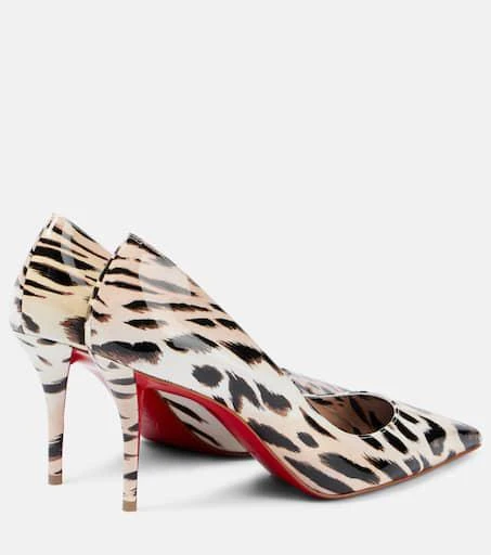 商品Christian Louboutin|Miss Z 80印花漆皮高跟鞋,价格¥10224,第2张图片详细描述