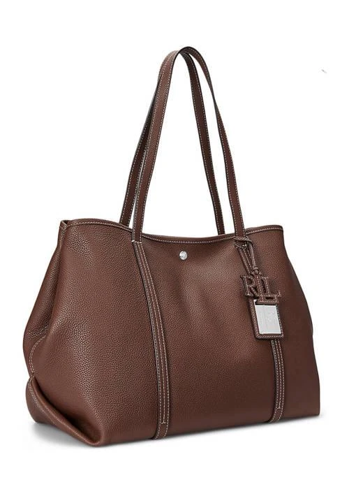 商品Ralph Lauren|Ralph Lauren Pebbled Leather Large Emerie Tote Bag,价格¥1697,第3张图片详细描述