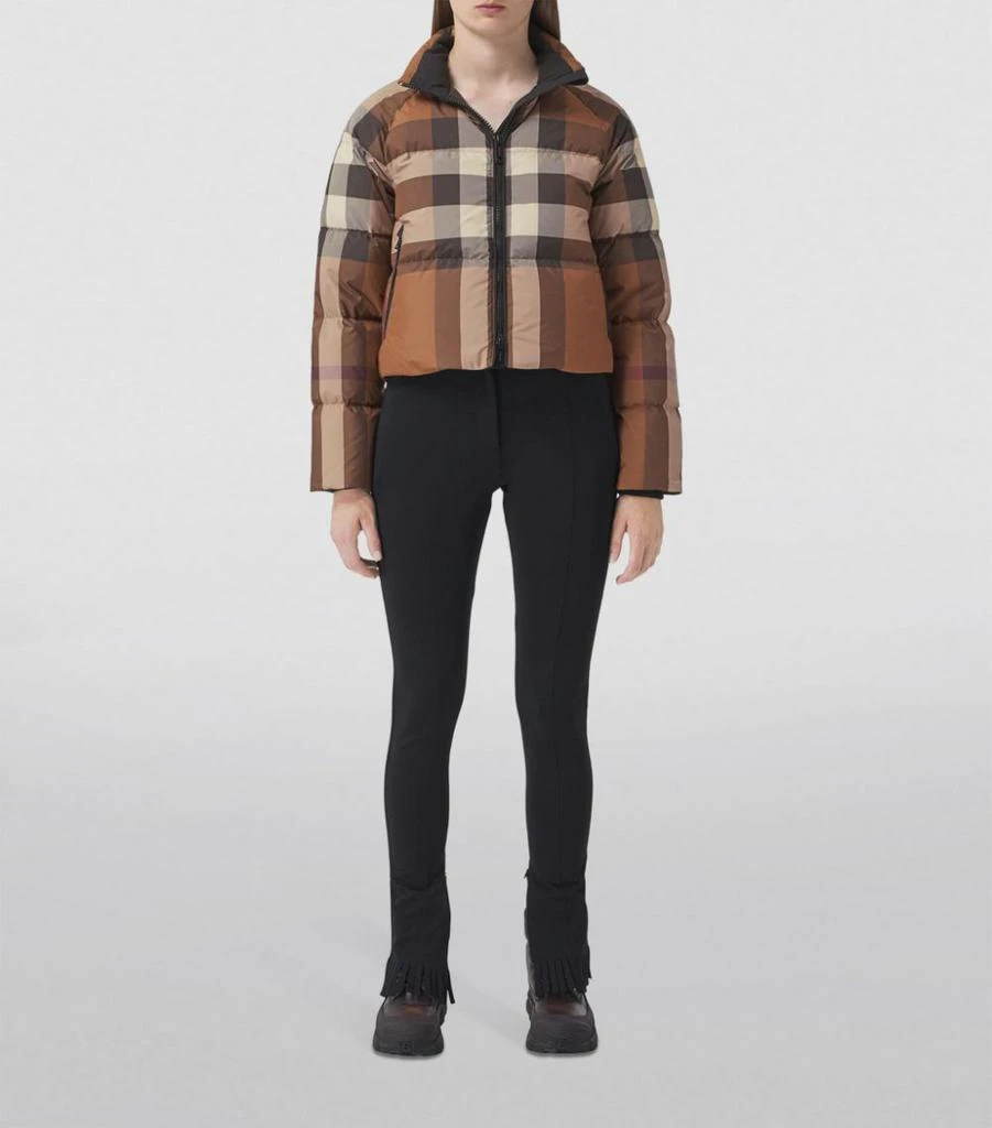 商品Burberry|Cropped Check Puffer Jacket,价格¥12510,第2张图片详细描述