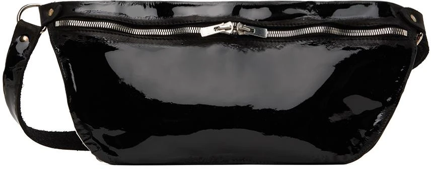 商品guidi|Black Leather Messenger Bag,价格¥4836,第1张图片
