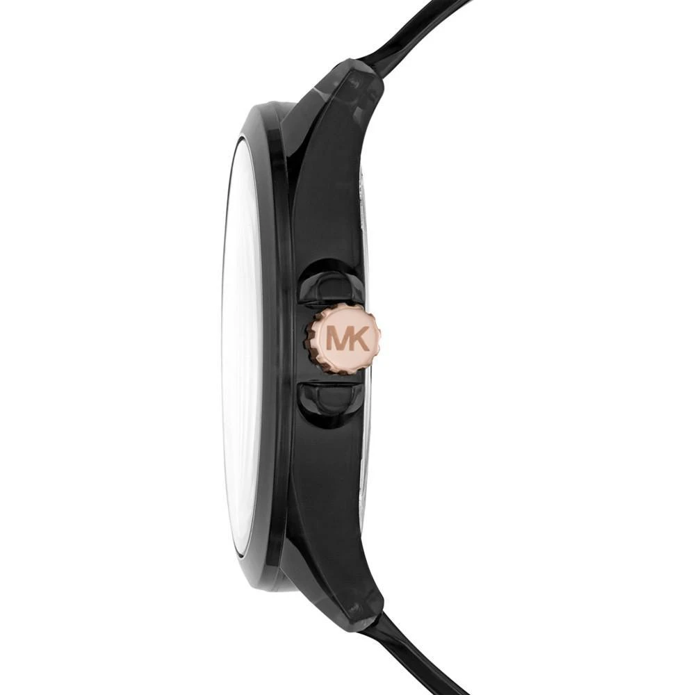 商品Michael Kors|Women's Wren Ombre Black Polyurethane Strap Watch 42mm ,价格¥1019,第2张图片详细描述