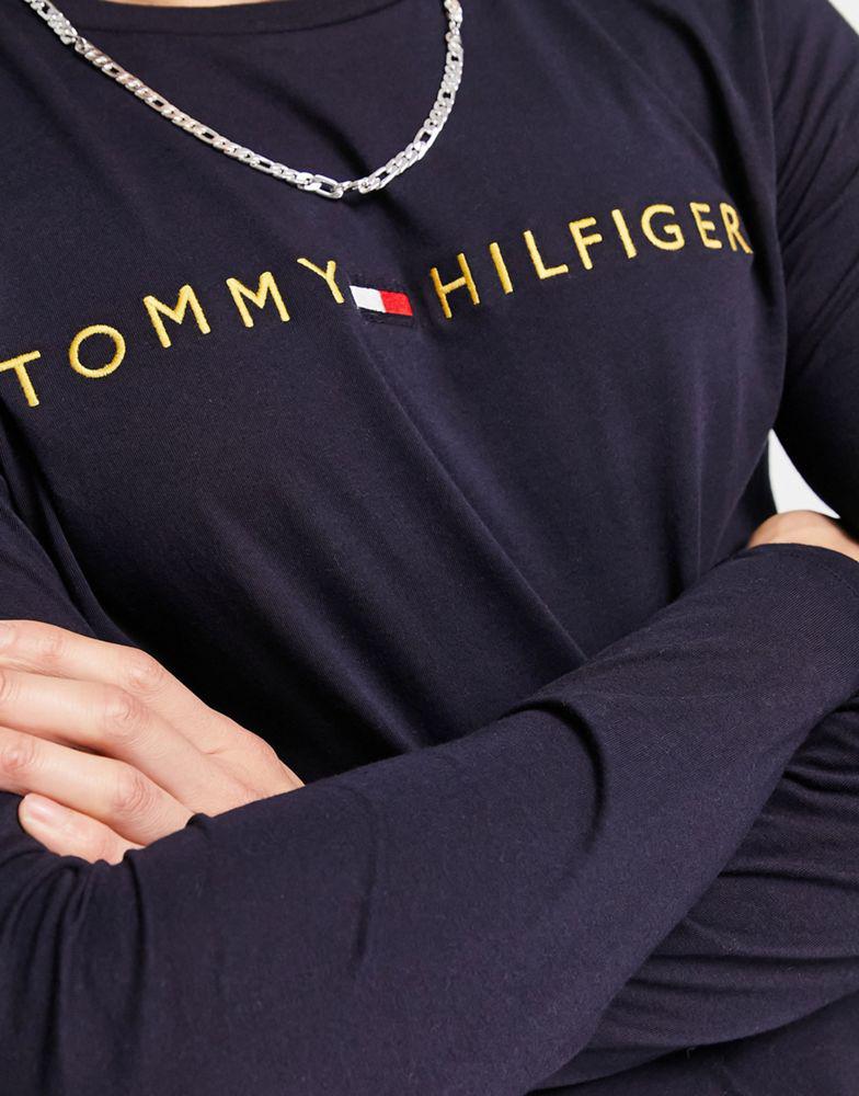 Tommy Hilfiger long sleeve t-shirt in navy商品第3张图片规格展示