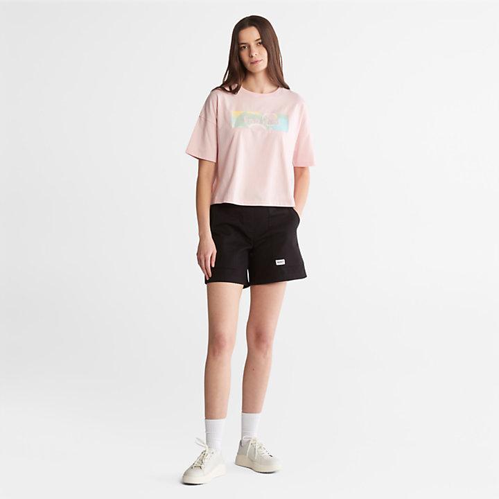 商品Timberland|Pastel T-Shirt for Women in Pink,价格¥208,第5张图片详细描述