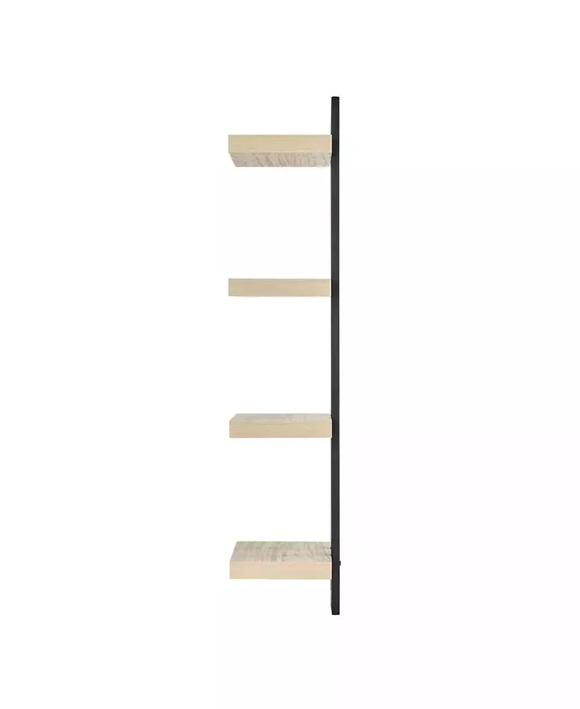 商品Danya B|4-Tier Ladder Bracket Floating Wall Shelves, Black Metal Finish,价格¥406,第5张图片详细描述