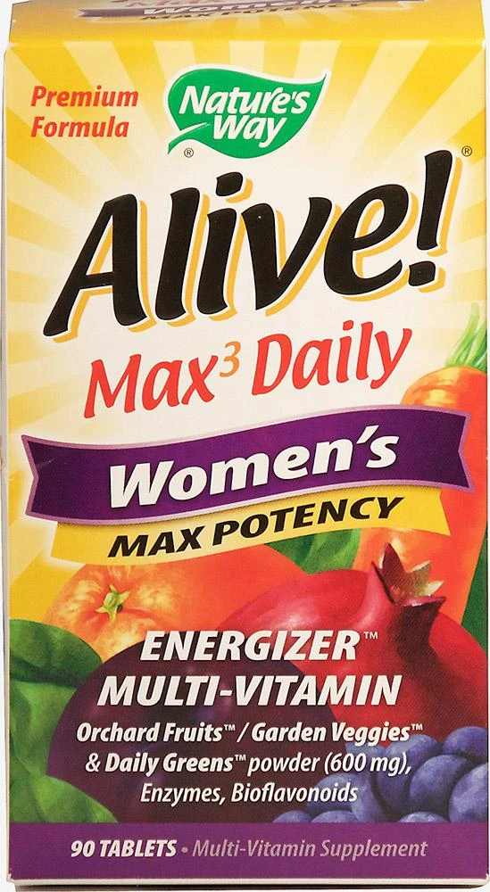 商品Nature's Way|Alive! Max Women's Energizer Multi Vitamin 90 Tablets,价格¥172,第1张图片