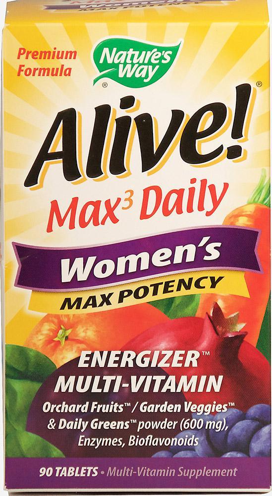 商品Nature's Way|Alive! Max Women's Energizer Multi Vitamin 90 Tablets,价格¥166,第1张图片