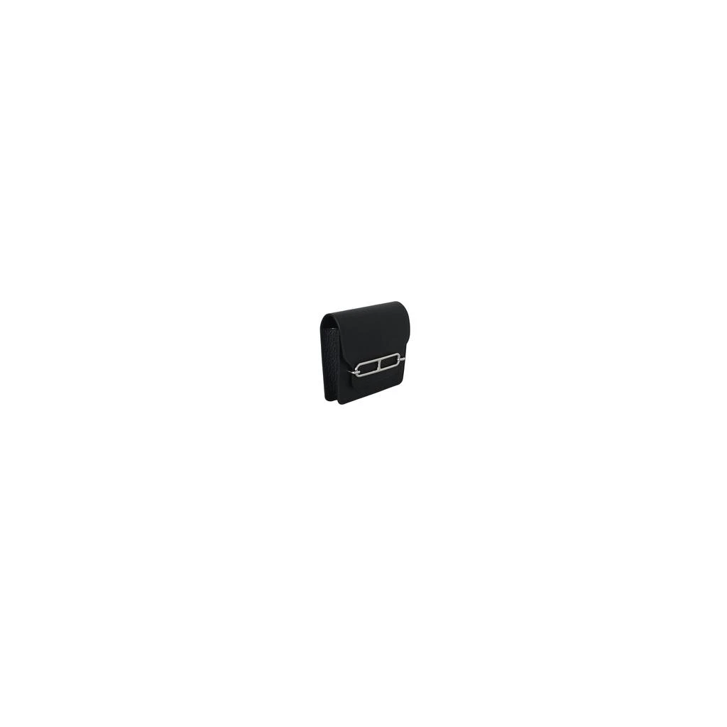 商品Hermes|Hermes Roulis Slim Wallet Palladium Hardware Black,价格¥29427,第2张图片详细描述