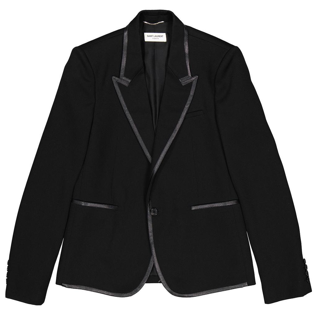 商品Yves Saint Laurent|Mens Serge Wool Gabardine Tailored Jacket,价格¥9365,第1张图片