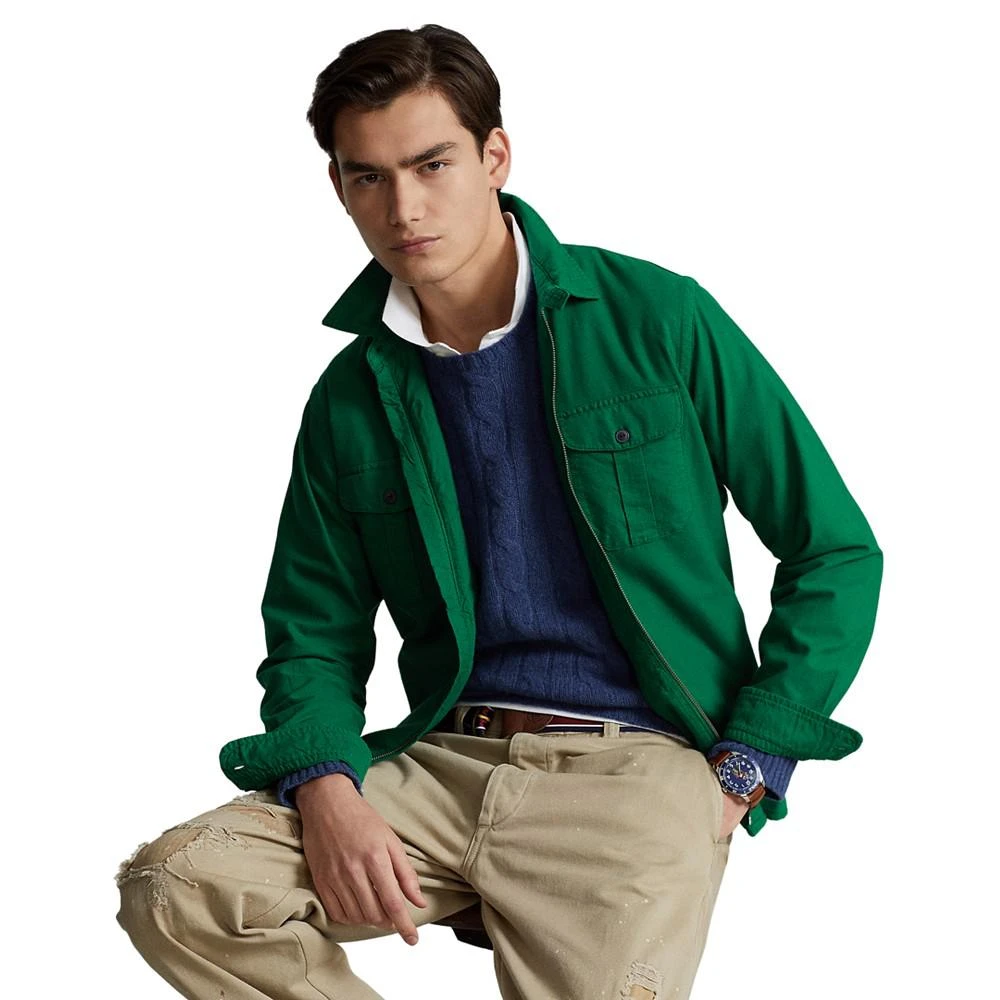 商品Ralph Lauren|Men's Garment-Dyed Oxford Overshirt,价格¥411,第1张图片