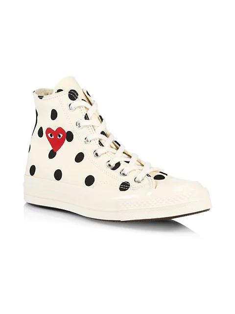 商品Comme des Garcons|CdG PLAY x Converse Unisex Chuck Taylor All Star Polka Dot High-Top Sneakers,价格¥1107,第4张图片详细描述