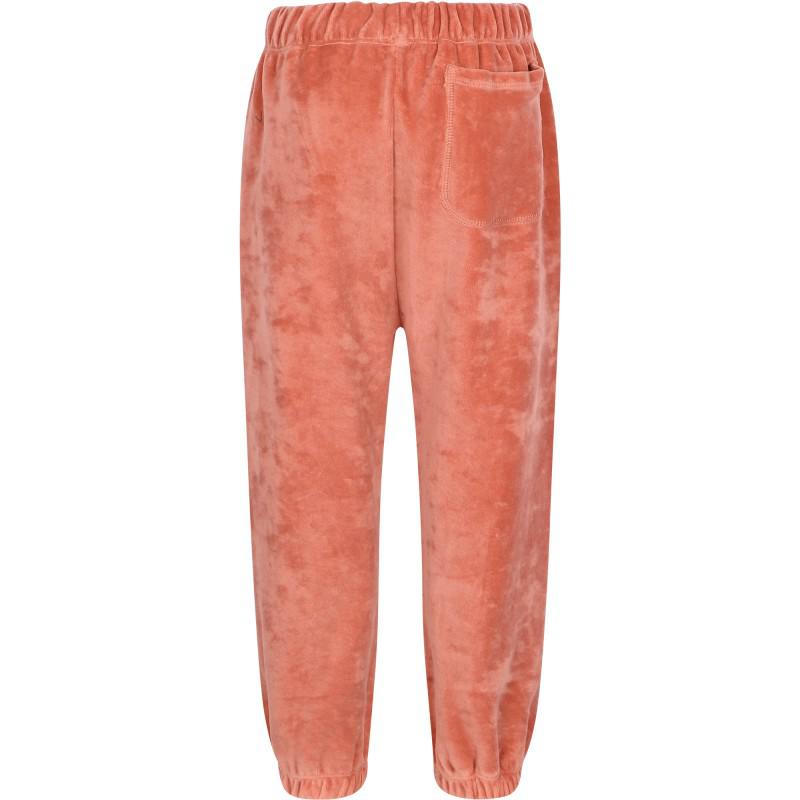 Velour organic cotton sweatpants in brick pink商品第2张图片规格展示