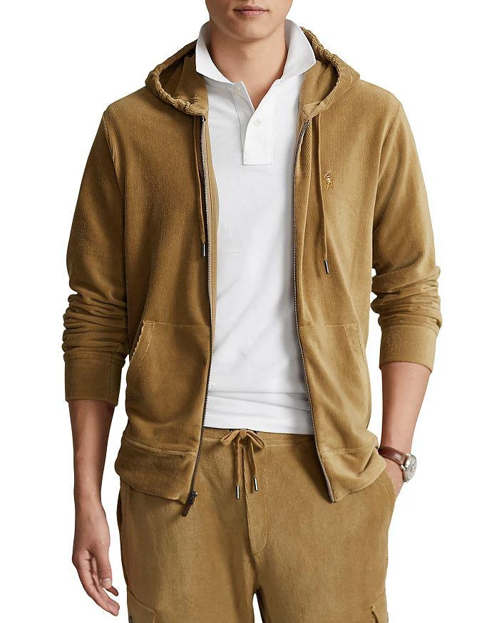 商品Ralph Lauren|Corduroy Regular Fit Full Zip Hoodie ,价格¥759,第1张图片