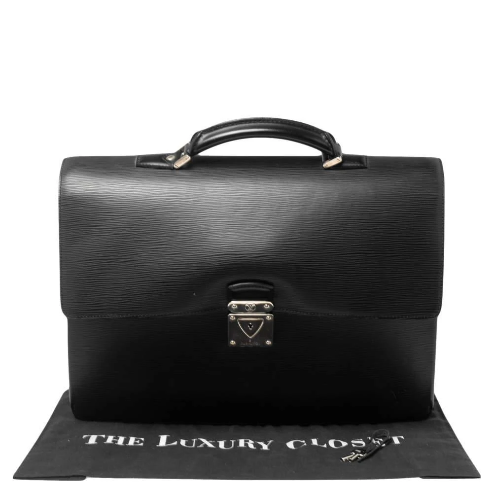 Louis Vuitton Black Epi Leather Robusto 1 Briefcase 商品
