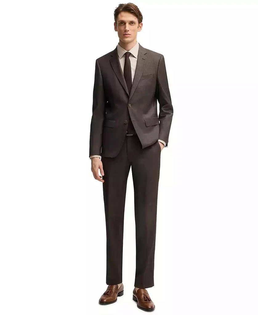 商品Hugo Boss|Men's Micro-Patterned Stretch Virgin Wool Slim-Fit Suit,价格¥4628,第1张图片