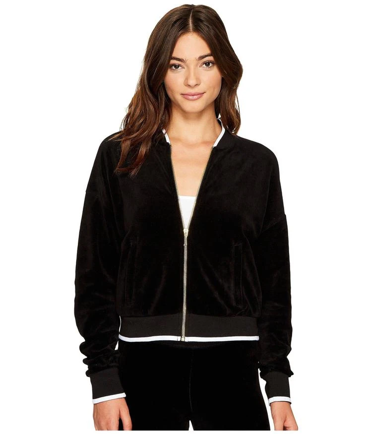 商品Juicy Couture|Velour Ruched Sleeve Jacket,价格¥256,第5张图片详细描述