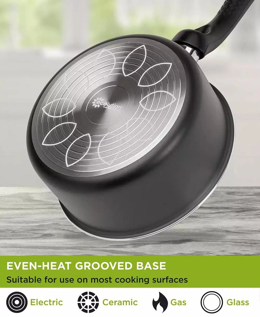 Aluminum 3 Quart Evolve Non-Stick Saucepan with Glass Lid 商品