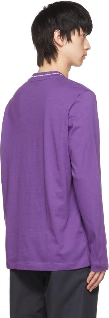 紫色棉质长袖 T 恤商品第3张图片规格展示