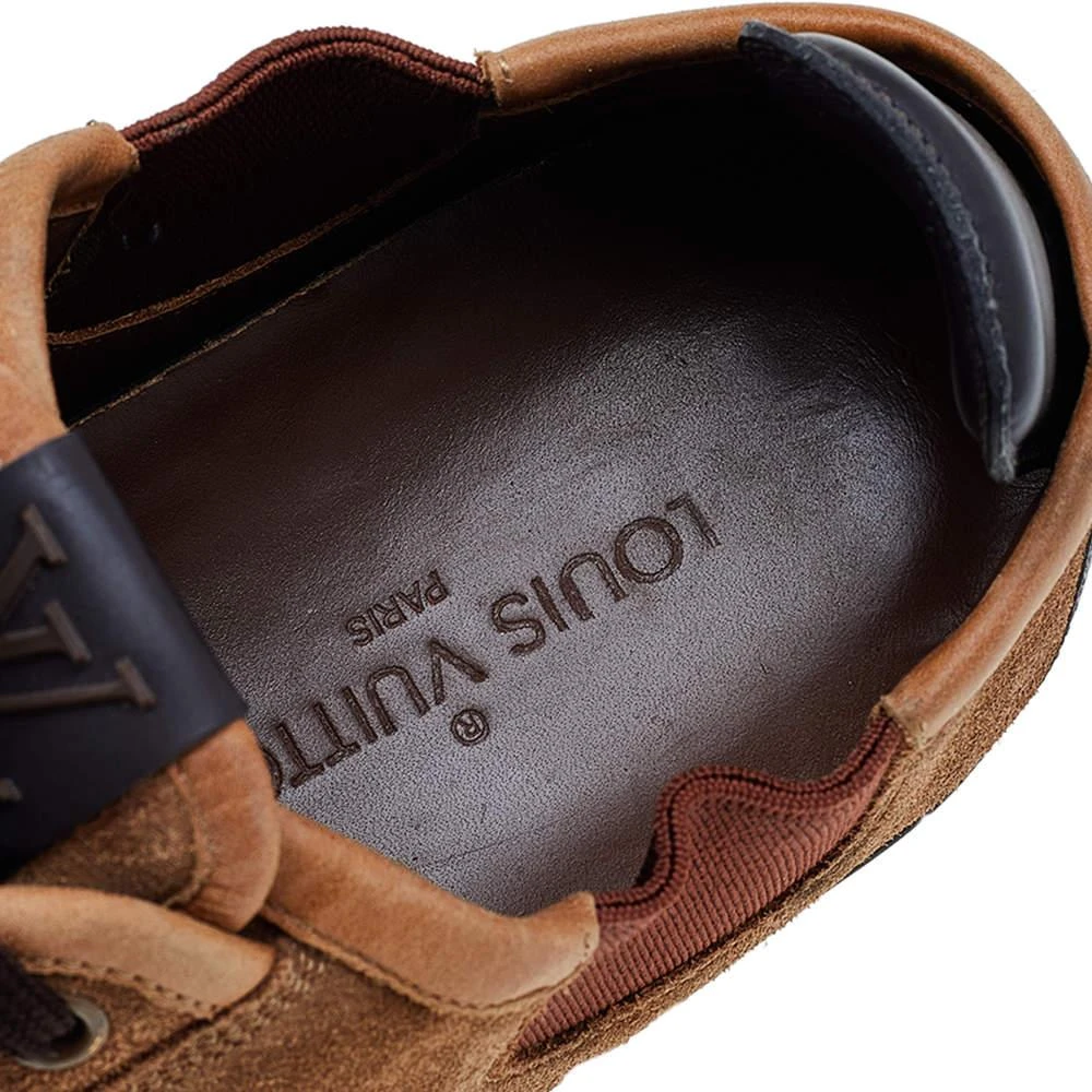 Louis Vuitton Brown/Beige Suede And Leather Slalom Sneakers Size 41.5 商品