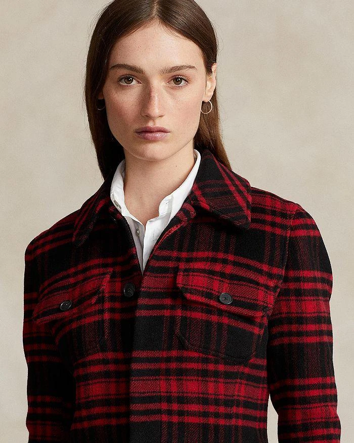商品Ralph Lauren|Plaid Wool Twill Utility Jacket,价格¥3656,第4张图片详细描述
