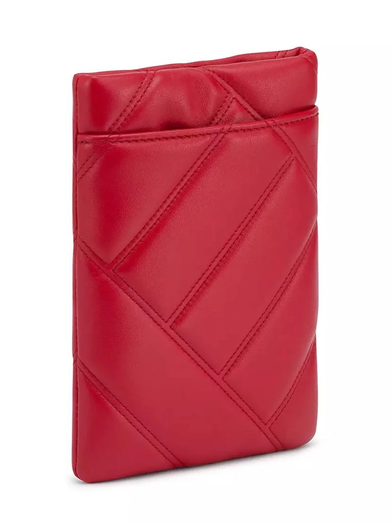 商品BVLGARI|Serpenti Matelassé Leather Phone Pouch-On-Chain,价格¥8657,第3张图片详细描述