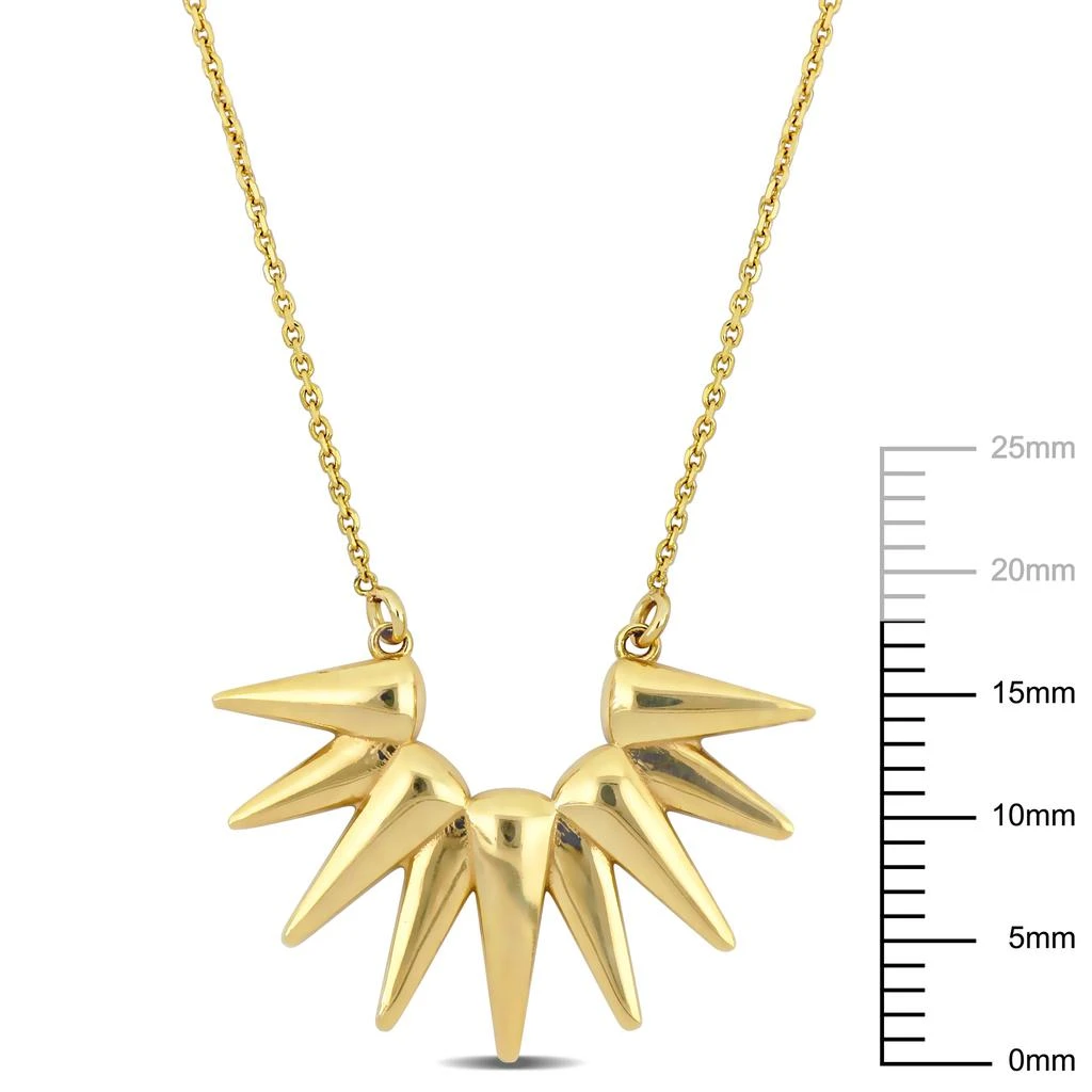 商品Mimi & Max|Sun Ray Necklace in 14k Yellow Gold - 16.5+1 in,价格¥2414,第3张图片详细描述