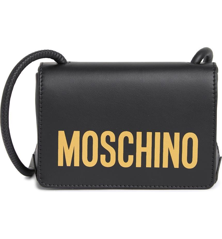 商品Moschino|Leather Crossbody Bag,价格¥3284,第1张图片