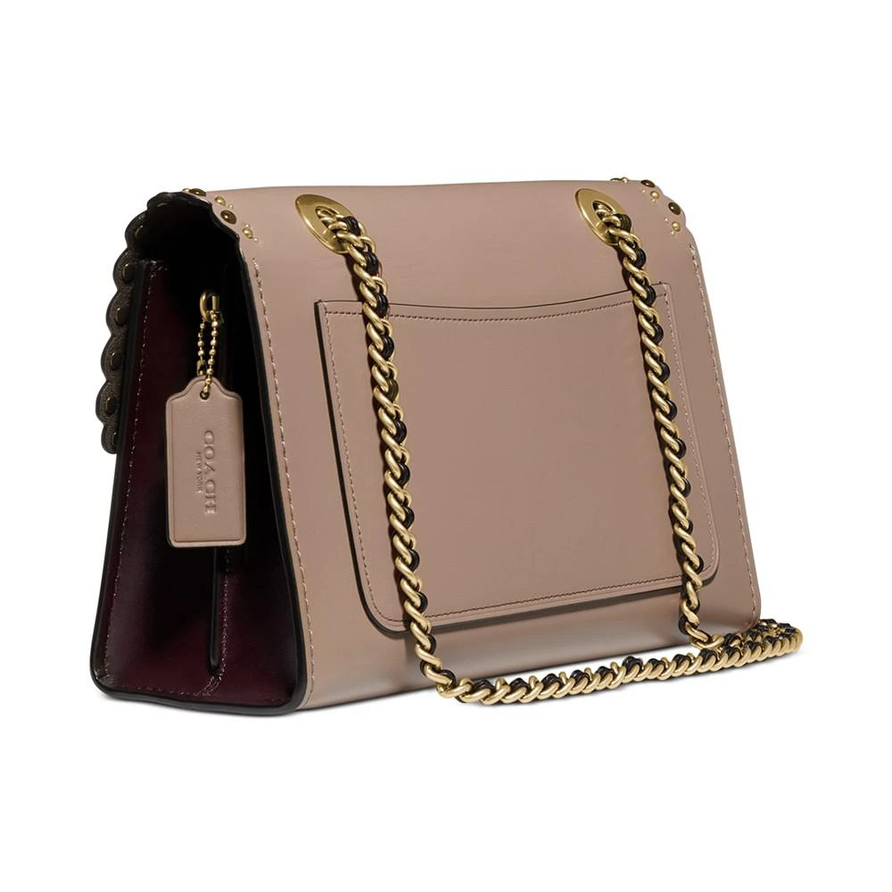 商品Coach|Parker Scalloped Colorblocked Leather Shoulder Bag,价格¥1150,第5张图片详细描述