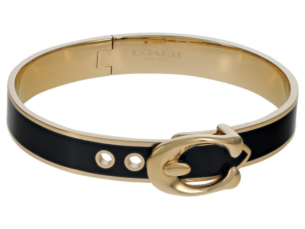 商品Coach|Enamel Hinge Buckle Bangle Bracelet,价格¥629,第1张图片