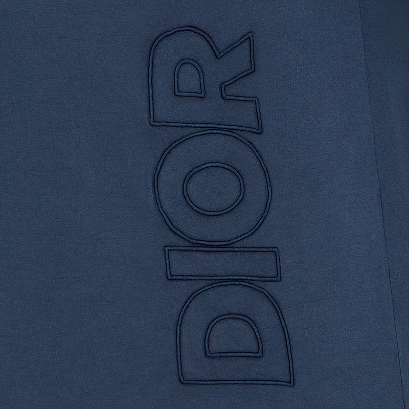 商品Dior|【预售3-7天】DIOR/迪奥 22年春夏新款 PARLEY系列 男士蓝色Parley海洋塑料®棉质混纺面料超大版型短袖T恤293J673B0773_C531,价格¥5689,第7张图片详细描述