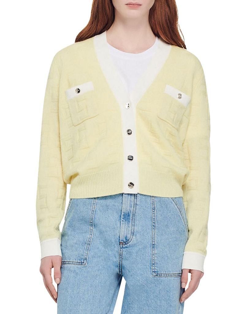 商品Sandro|Prairie Knit Cardigan,价格¥2364,第1张图片