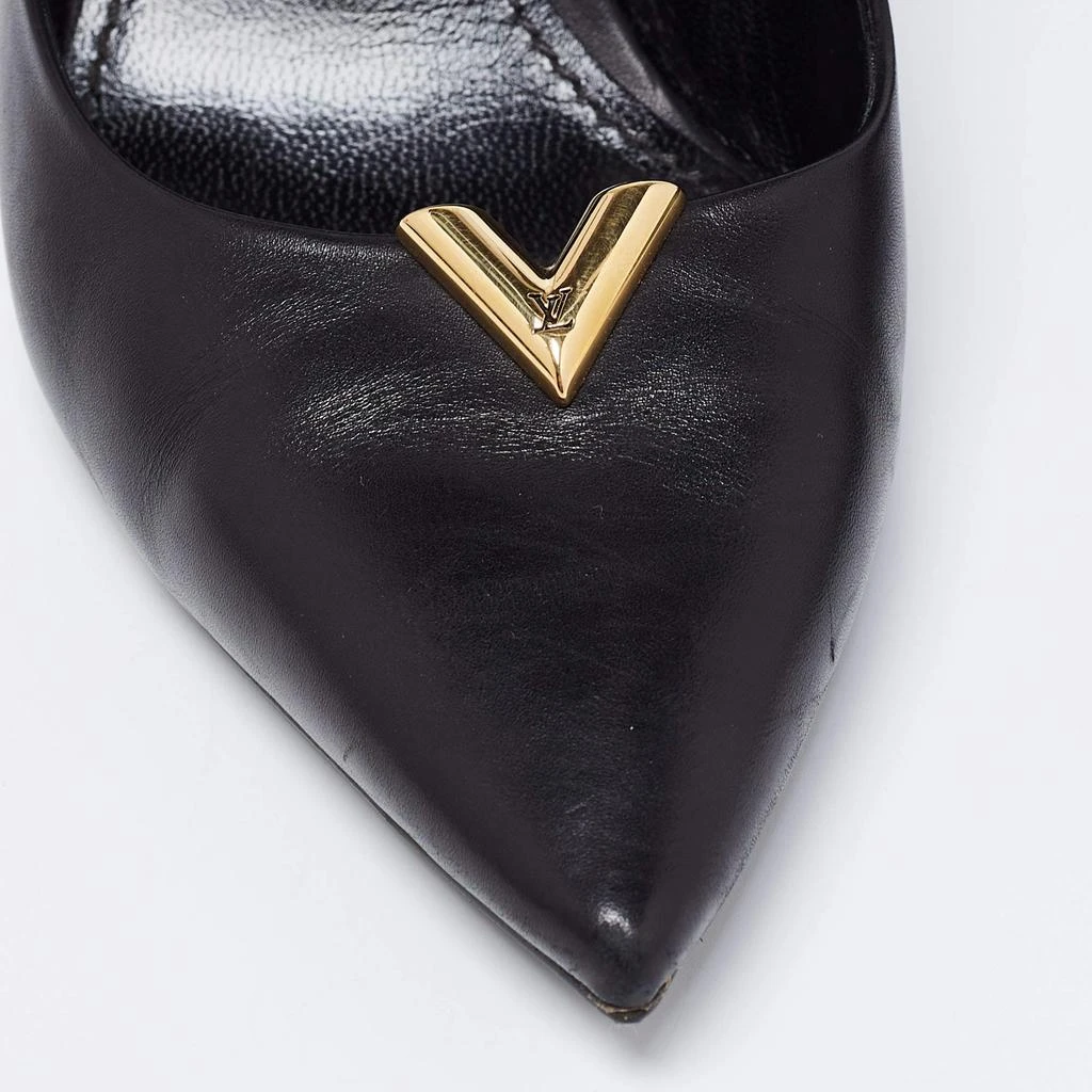 Louis Vuitton Black Leather Heartbreaker Pointed Toe Pumps Size 38 商品