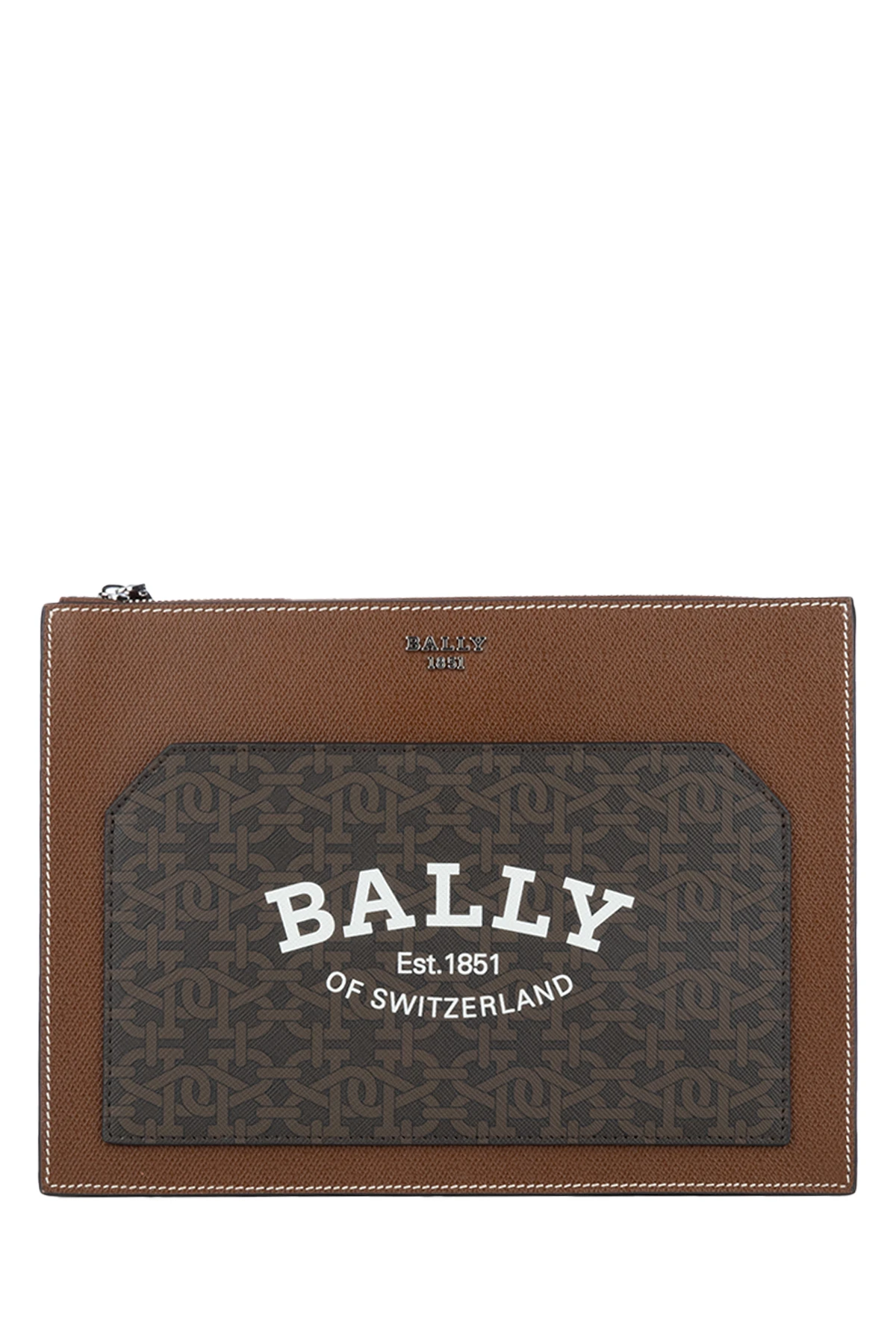 商品Bally|Bally 男士手拿包 BROGANNTMLI801P-0 棕色,价格¥3928,第1张图片