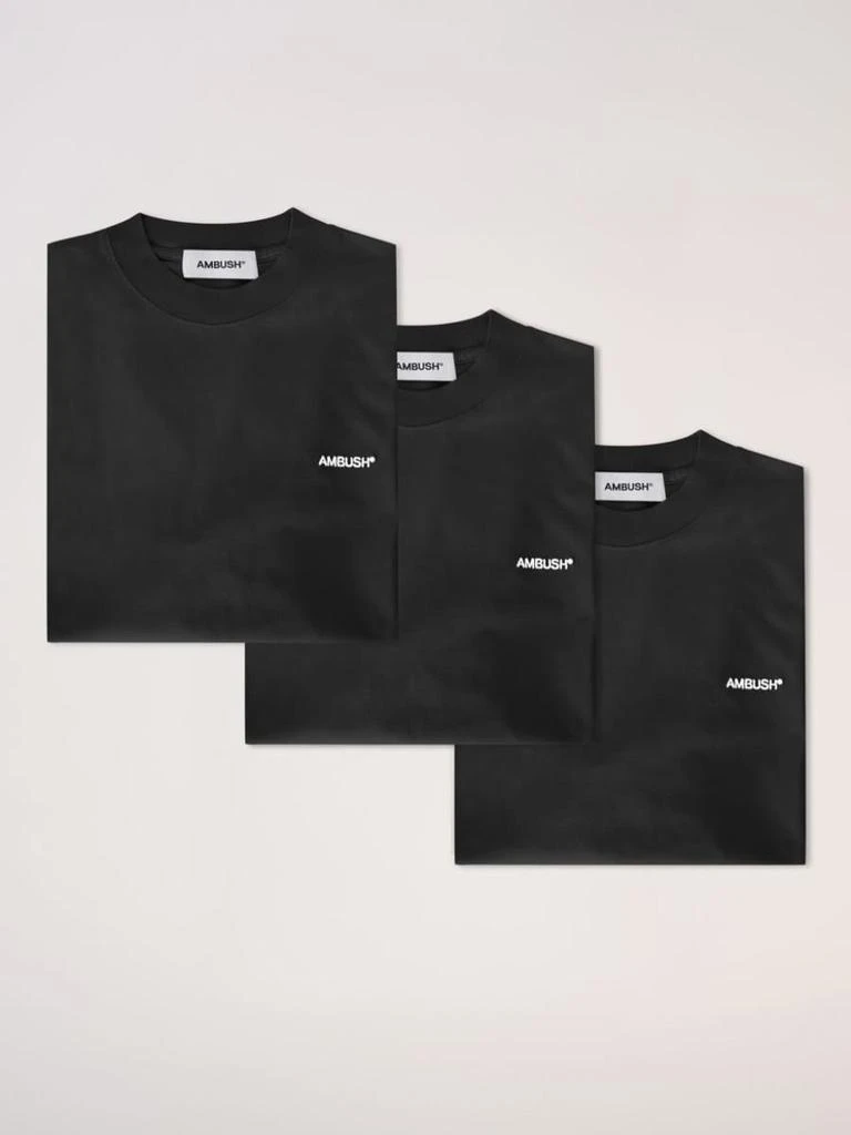 商品Ambush|AMBUSH Logo print t-shirt - 3 pack,价格¥2432,第5张图片详细描述