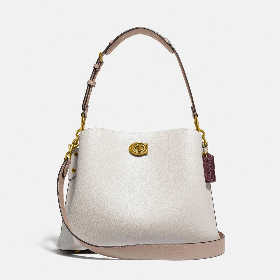 商品Coach|Coach Colorblock Willow Pebble-Grain Leather Shoulder Bag,价格¥3212,第1张图片