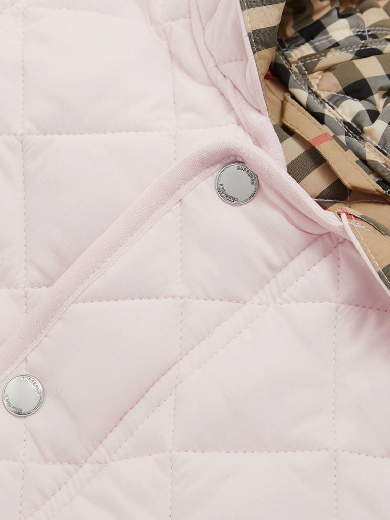 Diamond quilted nylon hooded jacket商品第2张图片规格展示