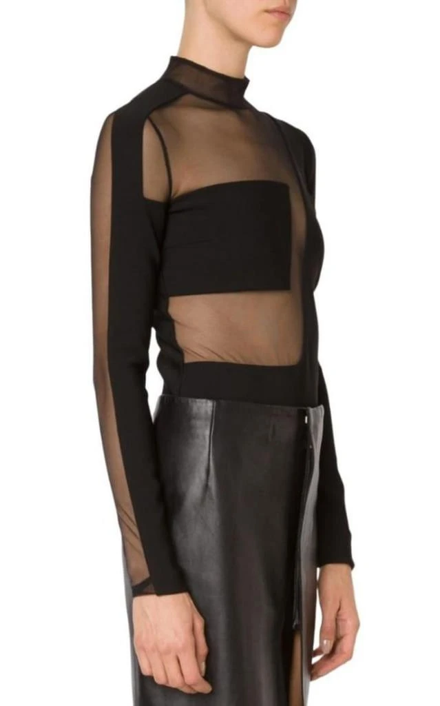 商品Mugler|Sheer Panel Bodysuit,价格¥3039,第4张图片详细描述