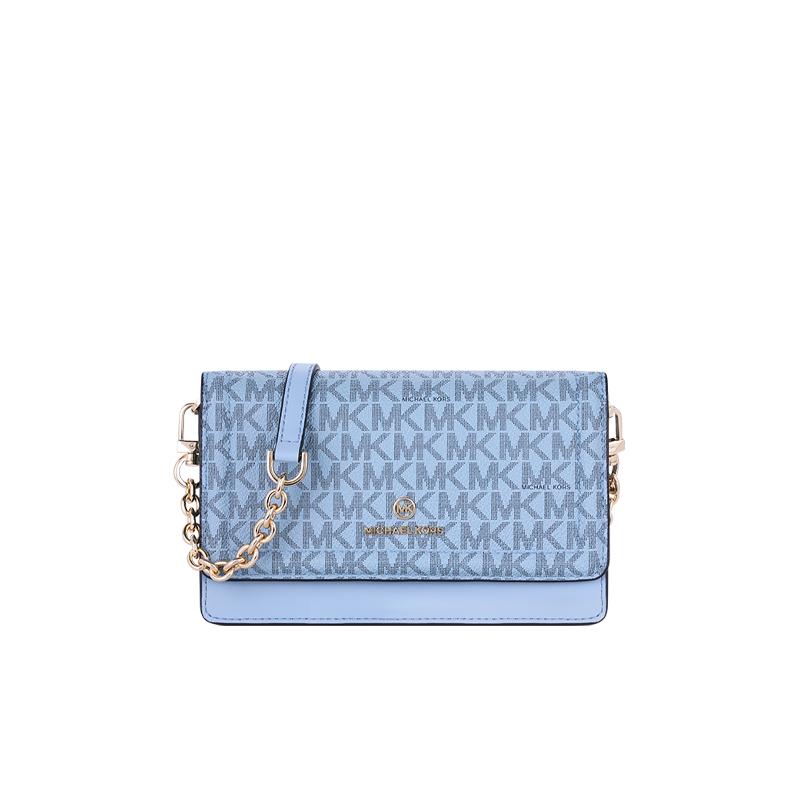 MK 女包 迈克·科尔斯（MICHAEL KORS） 蓝色皮质单肩挎包 32H1GT9C5V PALE BLUE商品第4张图片规格展示