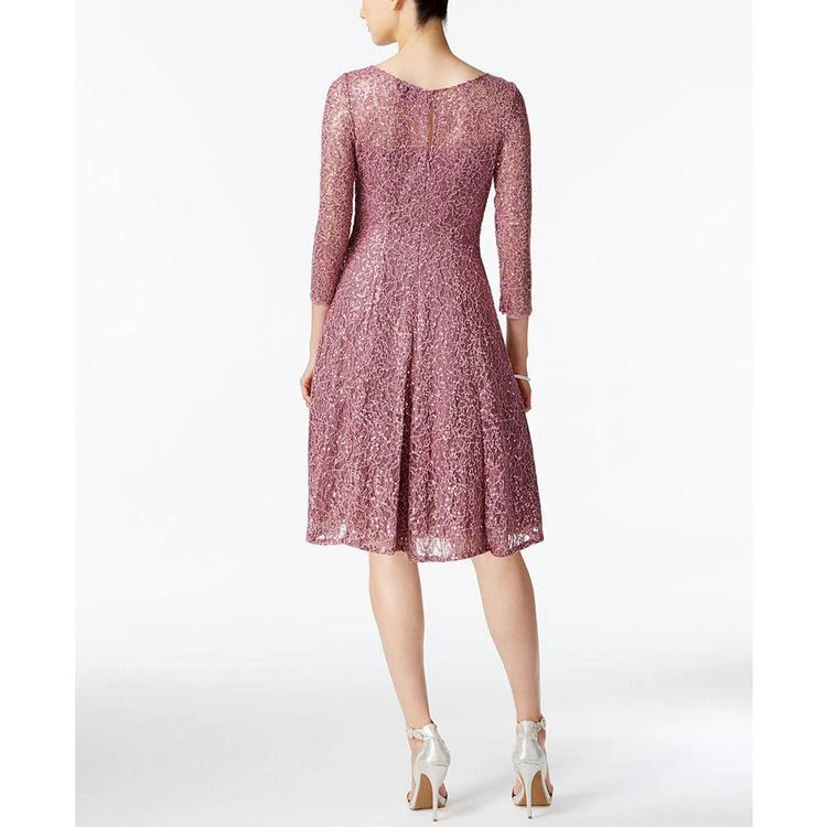 Sequined Lace Fit & Flare Dress 商品