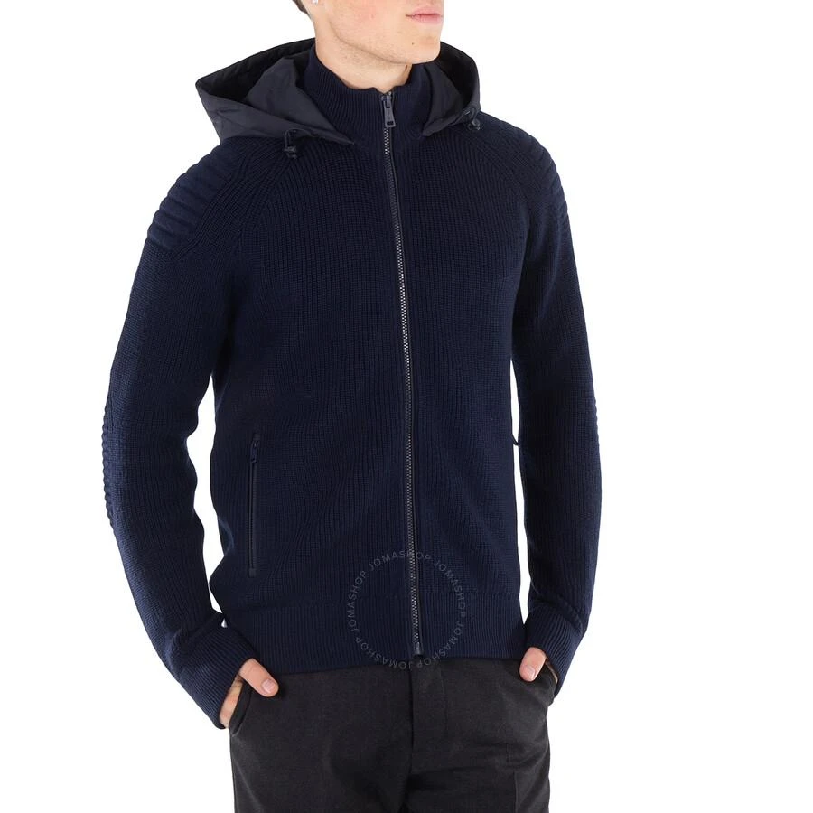 商品Ralph Lauren|Navy Wool Full Zip Hooded Sweater,价格¥930,第2张图片详细描述