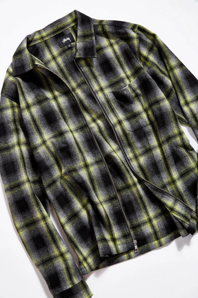 商品STUSSY|Stussy Gunn Plaid Zip-Up Shirt,价格¥955,第1张图片