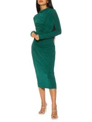 商品ALEXIA ADMOR|Kim Pleated Bodycon Midi Dress,价格¥535,第3张图片详细描述